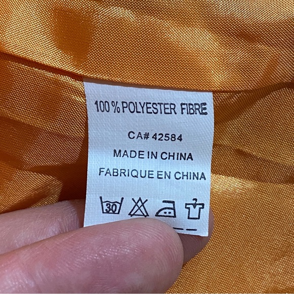 Stunning Orange Asian Inspired Top - Picture 11 of 11